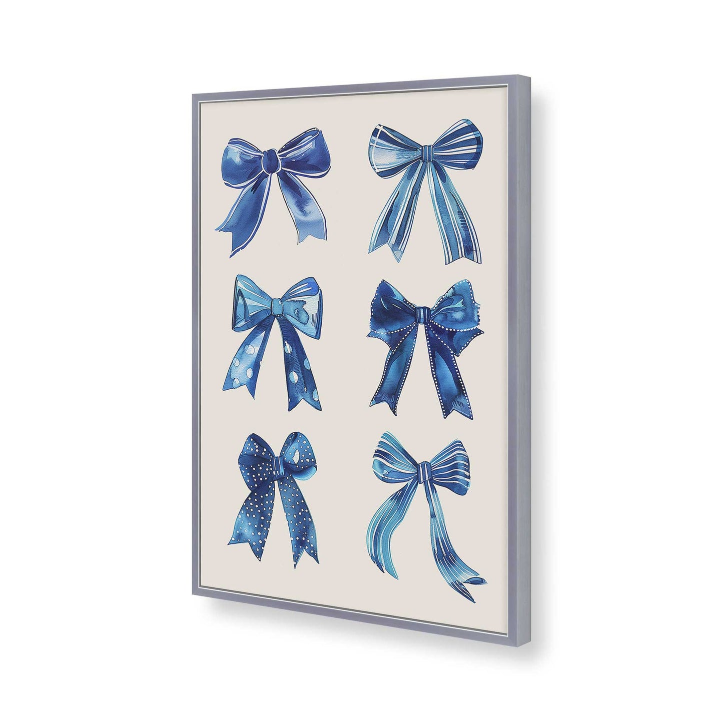 [Color:Polished Chrome], Picture of art in a Polished Chrome frame of the corner