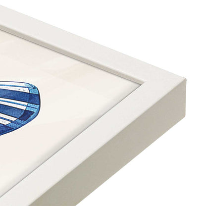 [Color:Opaque White], Picture of art in a Opaque White frame at an angle