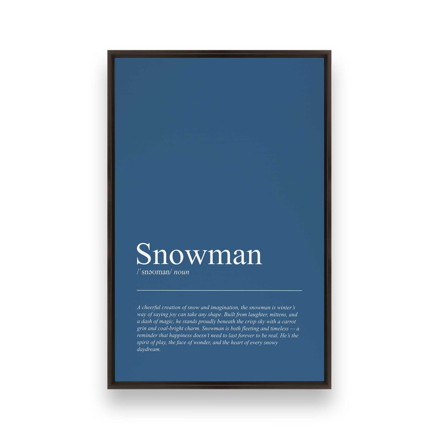 [Color:Espresso], Picture of art in a Espresso frame