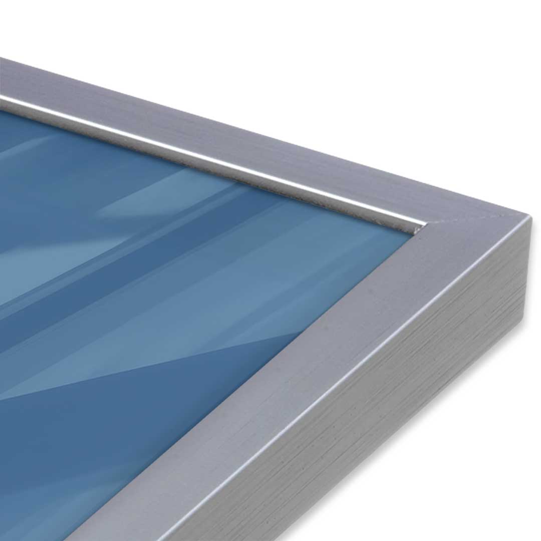 [Color:Polished Chrome], Picture of art in a Polished Chrome frame at an angle