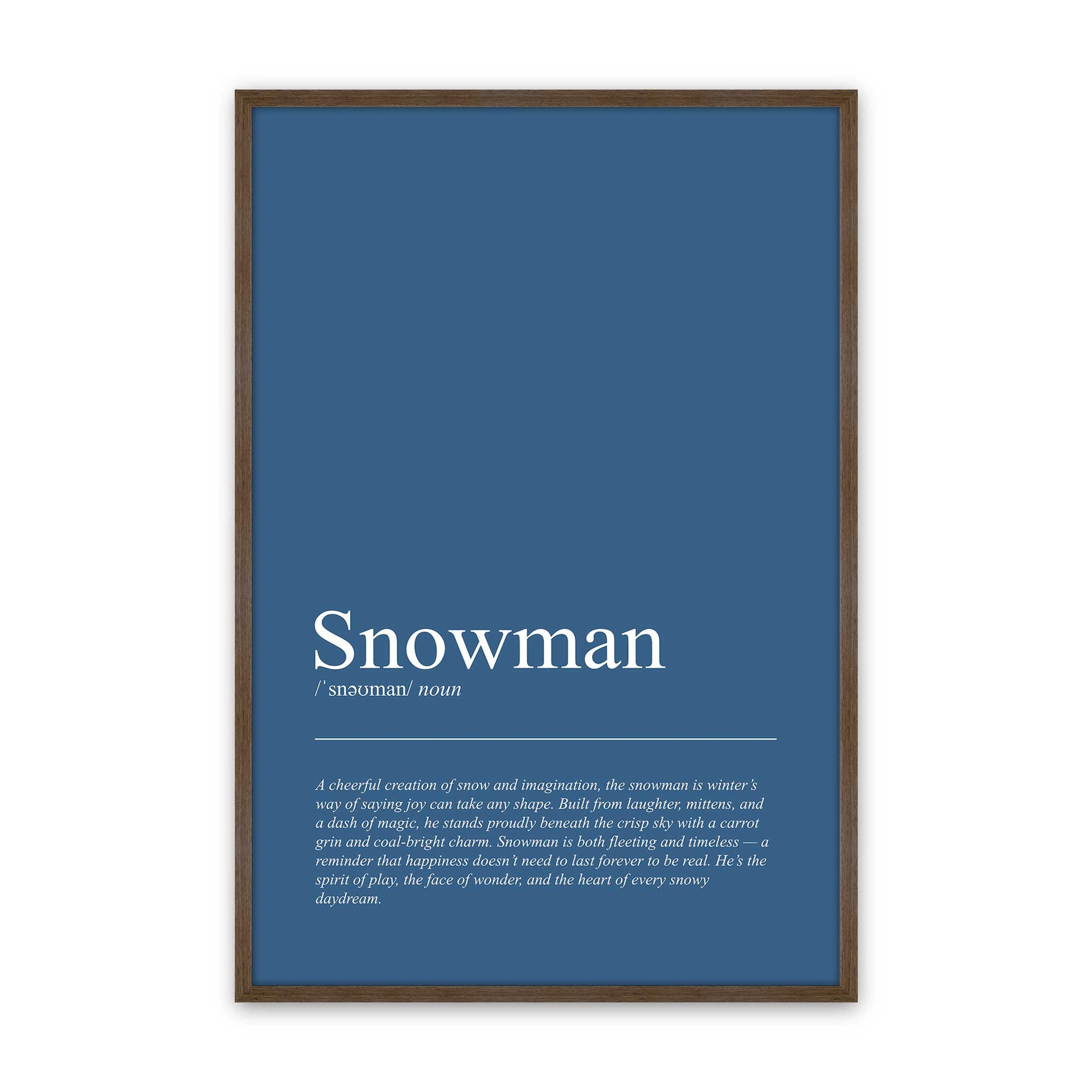 [Color:Walnut], Picture of art in a Walnut frame