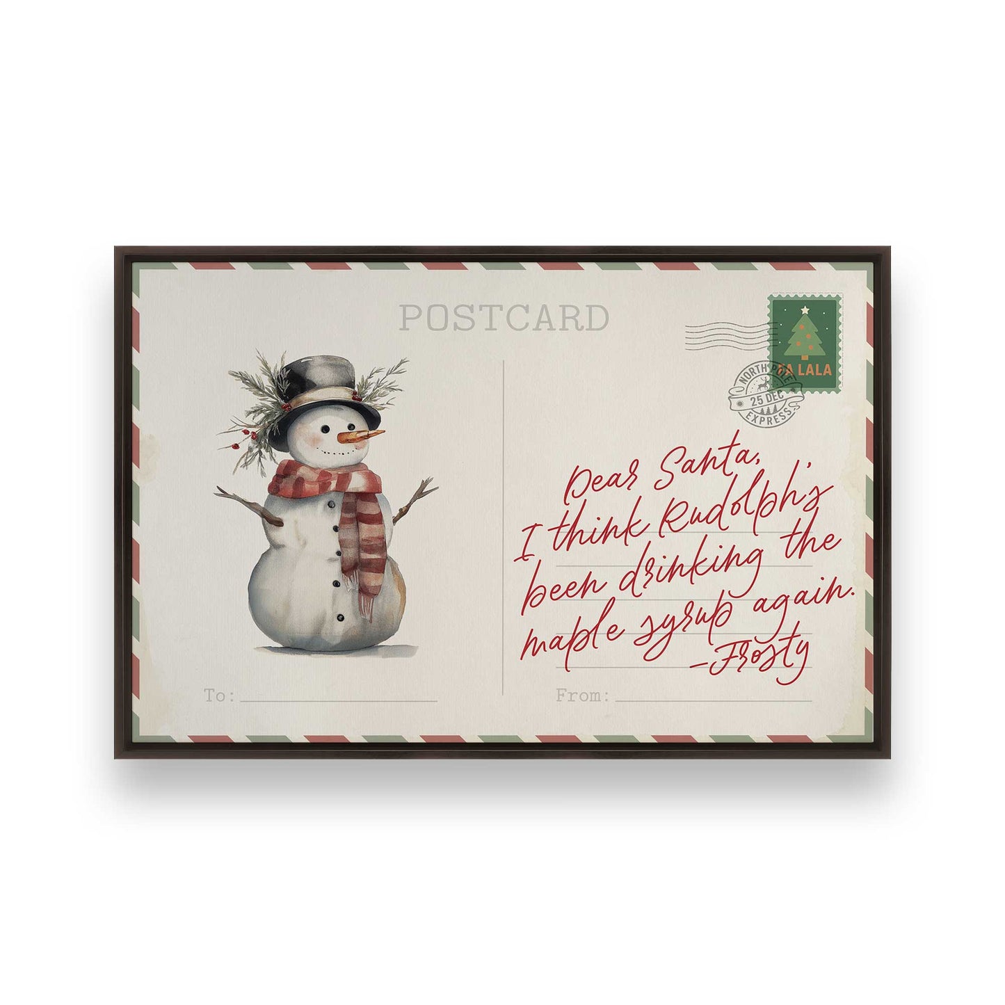 [Color:Espresso], Picture of art in an espresso frame