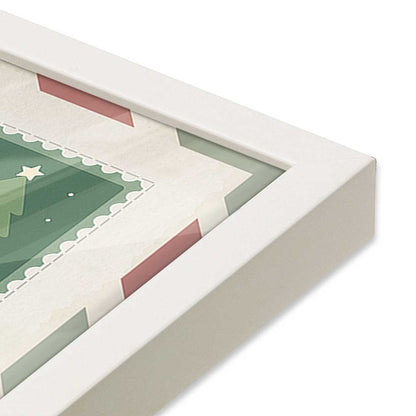 [Color:Opaque White], Picture of art in a Opaque White frame at an angle