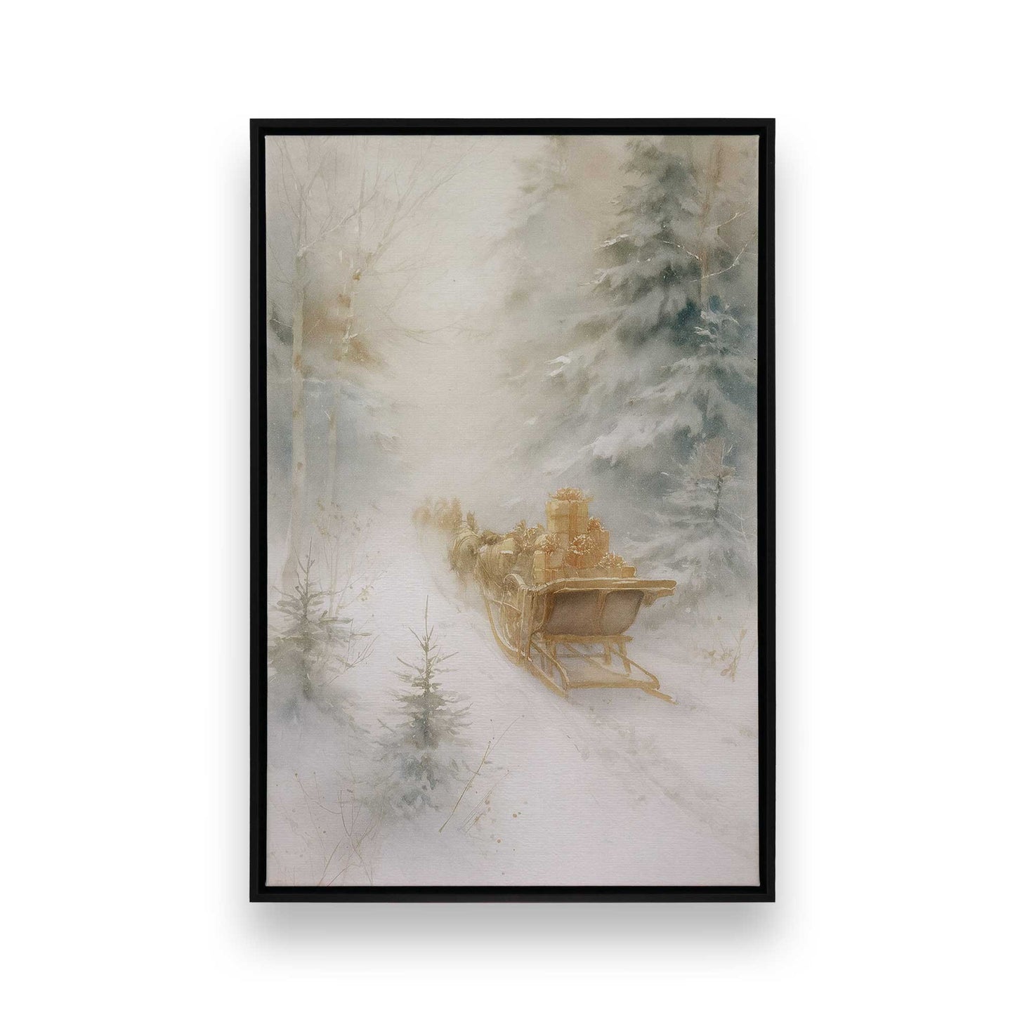 [Color:Satin Black], Picture of art in a Satin Black frame