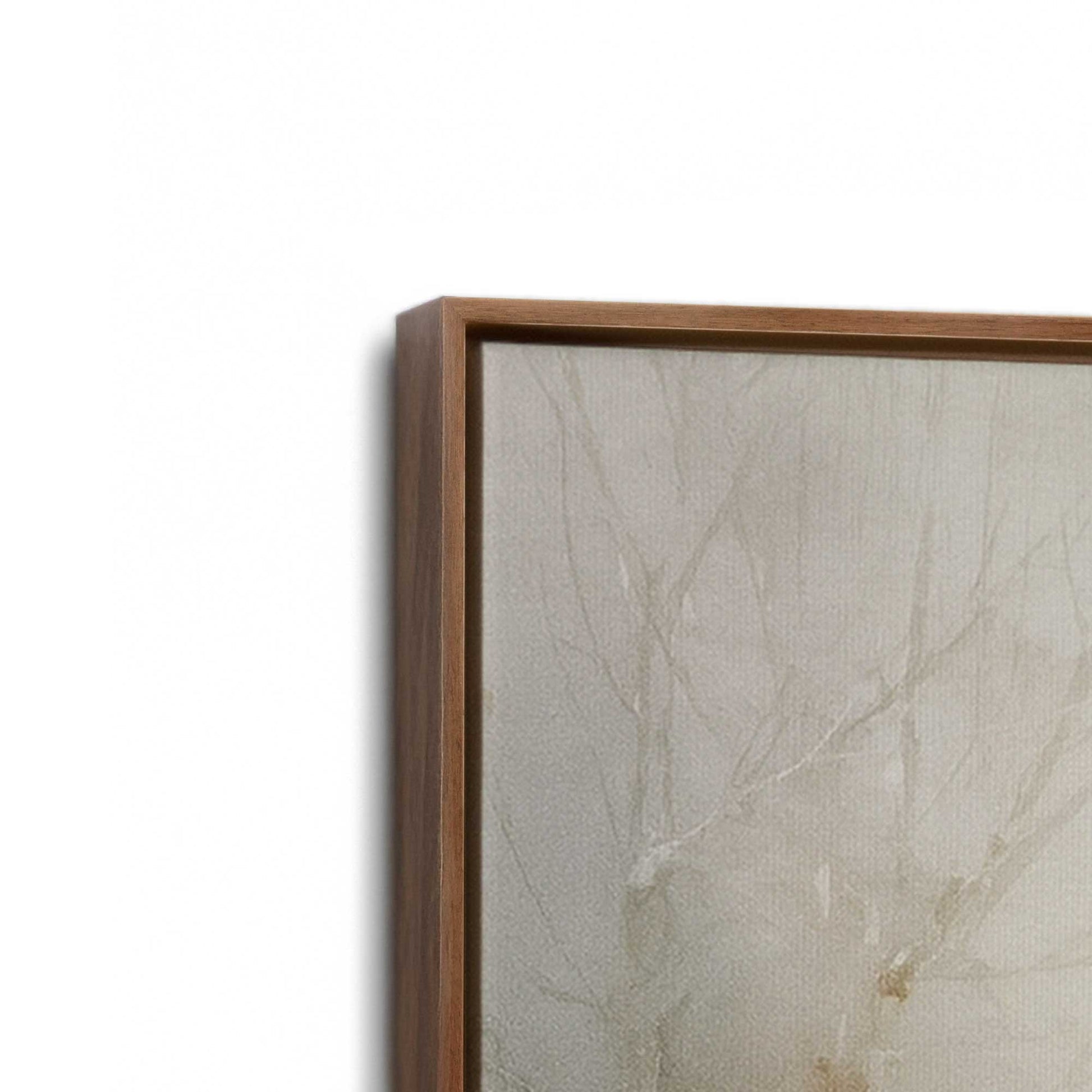 [Color:Walnut], Picture of art in a Walnut frame at an angle