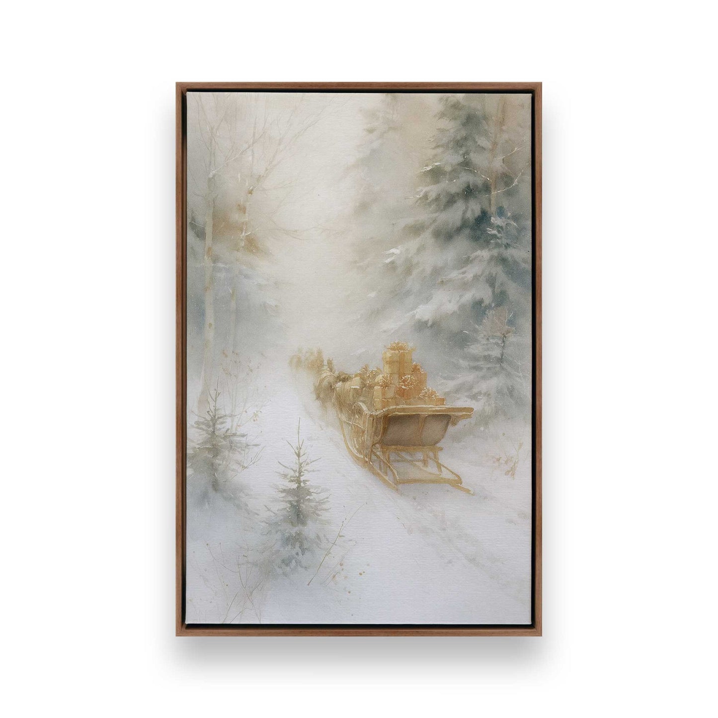 [Color:Walnut], Picture of art in a Walnut frame