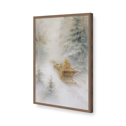 [Color:Walnut], Picture of art in a Walnut frame of the corner