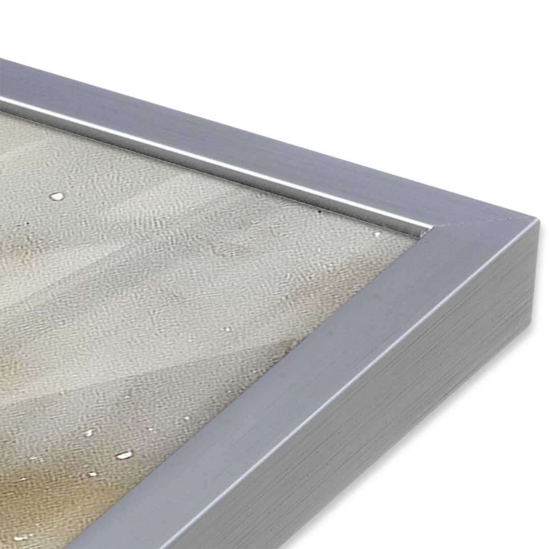 [Color:Polished Chrome], Picture of art in a Polished Chrome frame at an angle