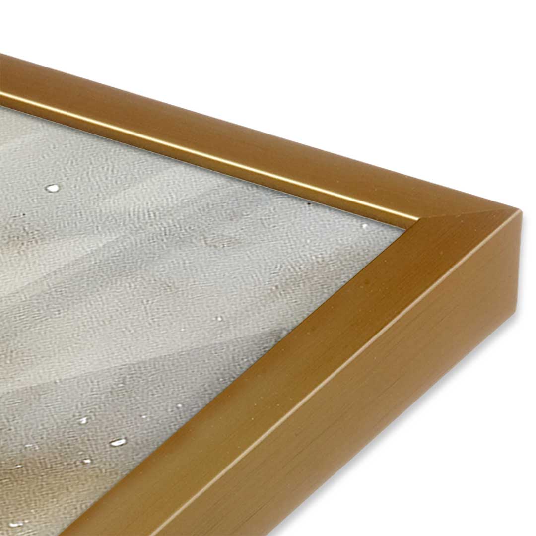 [Color:Polished Gold], Picture of art in a Polished Gold frame at an angle