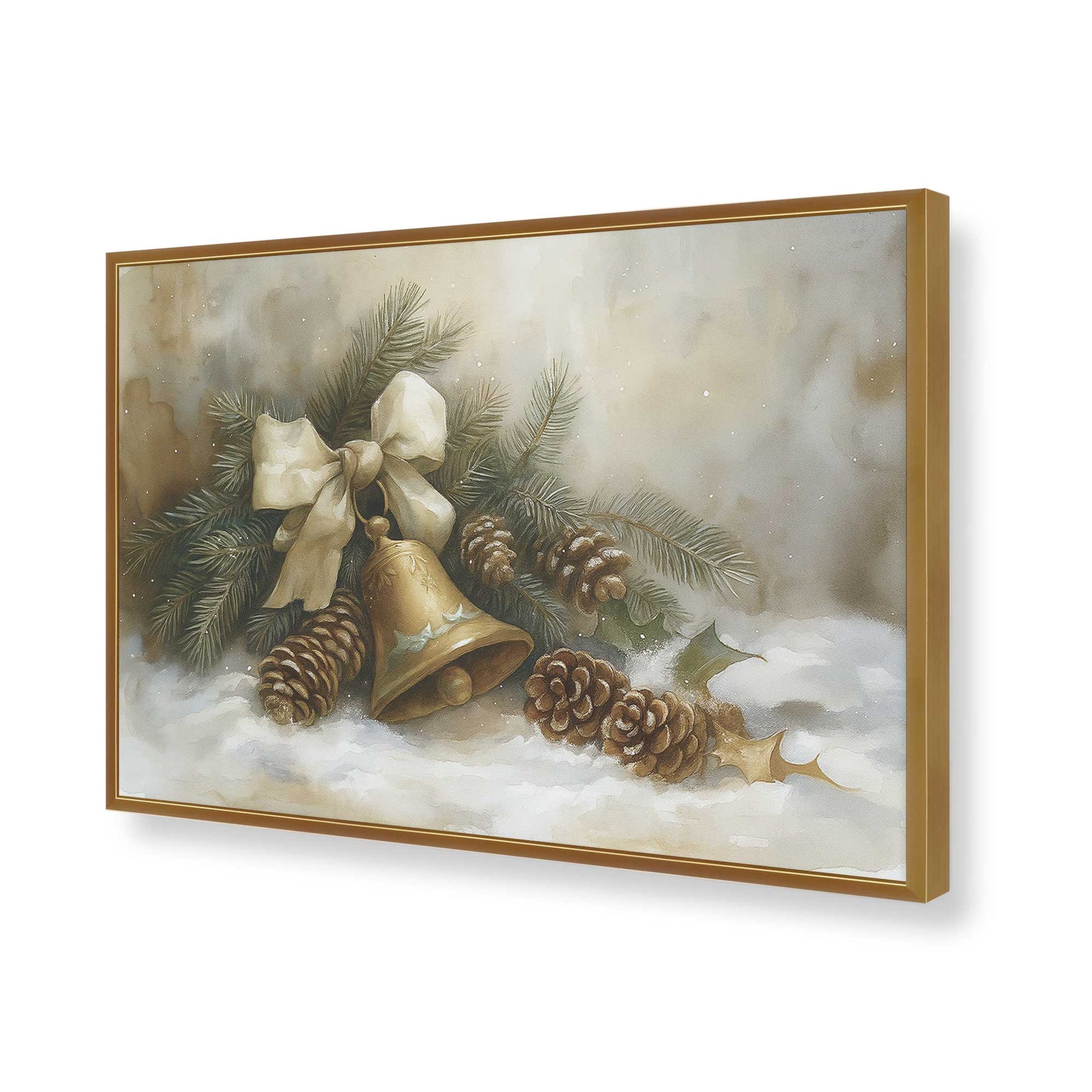 [Color:Polished Gold], Picture of art in a Polished Gold frame of the corner