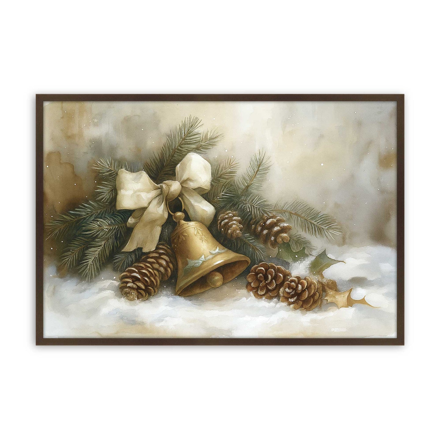 [Color:Brown], Picture of art in a Brown frame