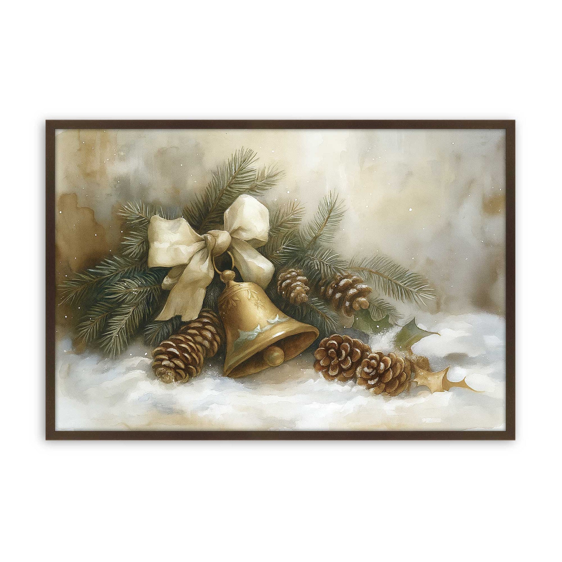 [Color:Brown], Picture of art in a Brown frame