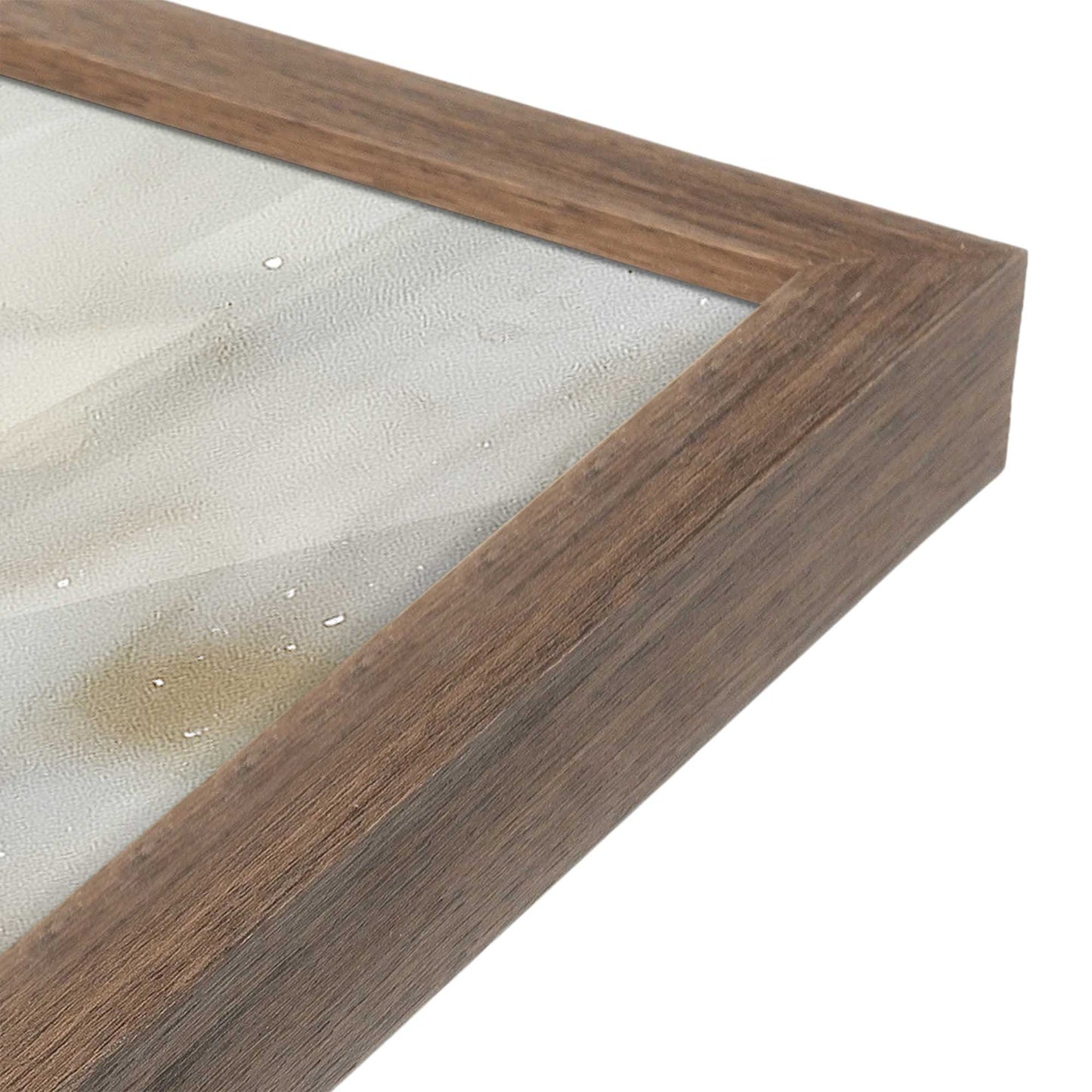 [Color:Walnut], Picture of art in a Walnut frame at an angle