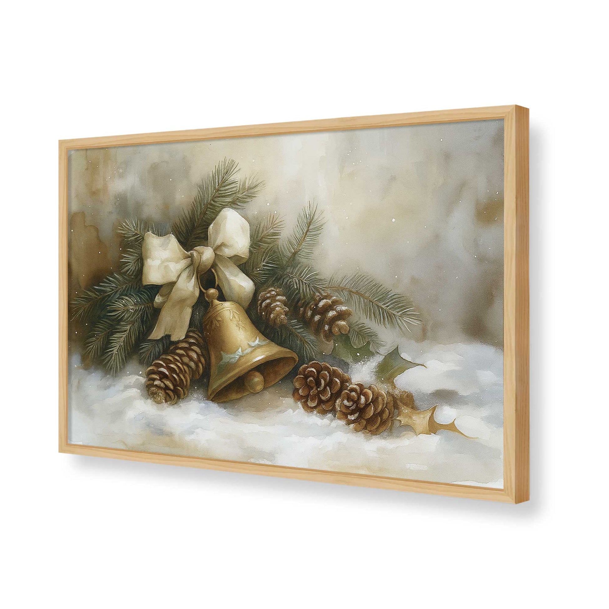 [Color:American Maple], Picture of art in a American Maple frame of the corner