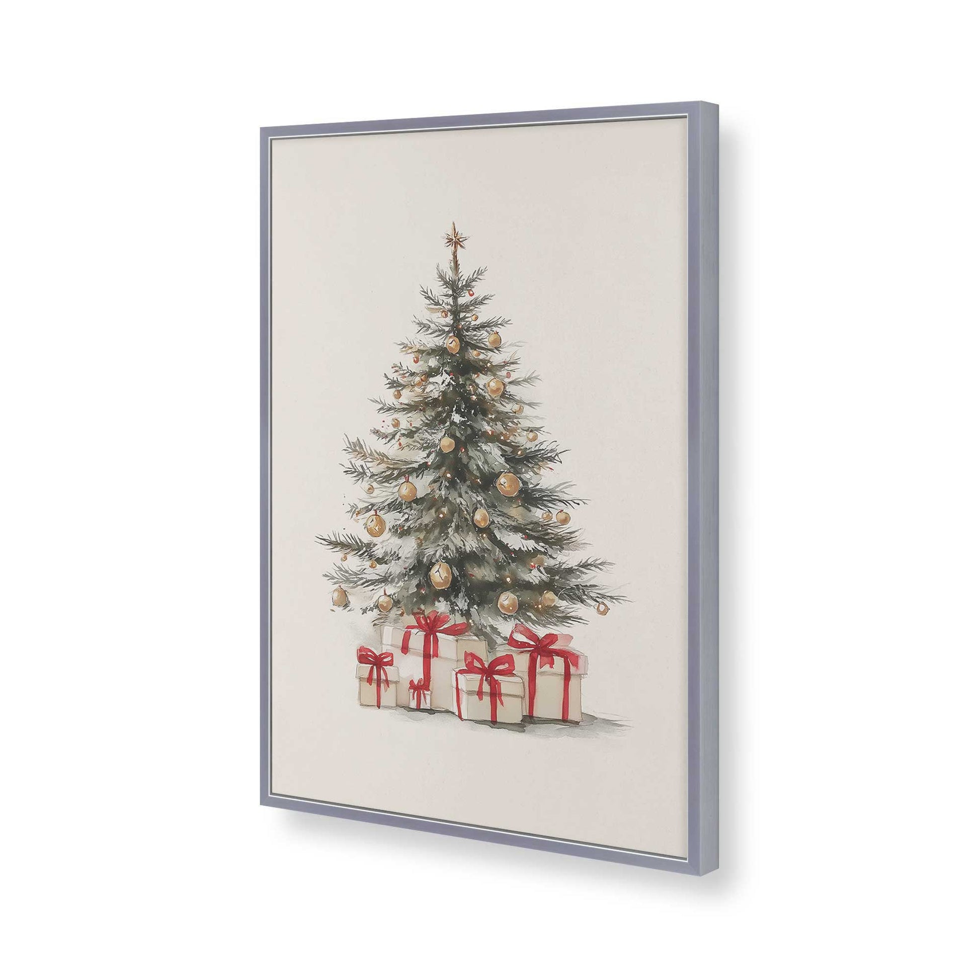 [Color:Polished Chrome], Picture of art in a Polished Chrome frame of the corner