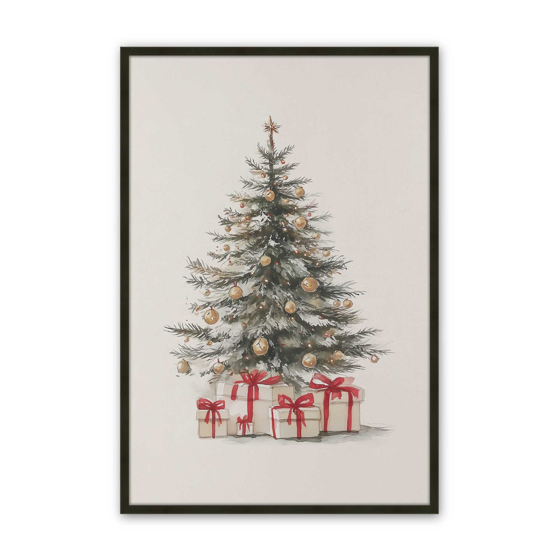 [Color:Satin Black], Picture of art in a Satin Black frame