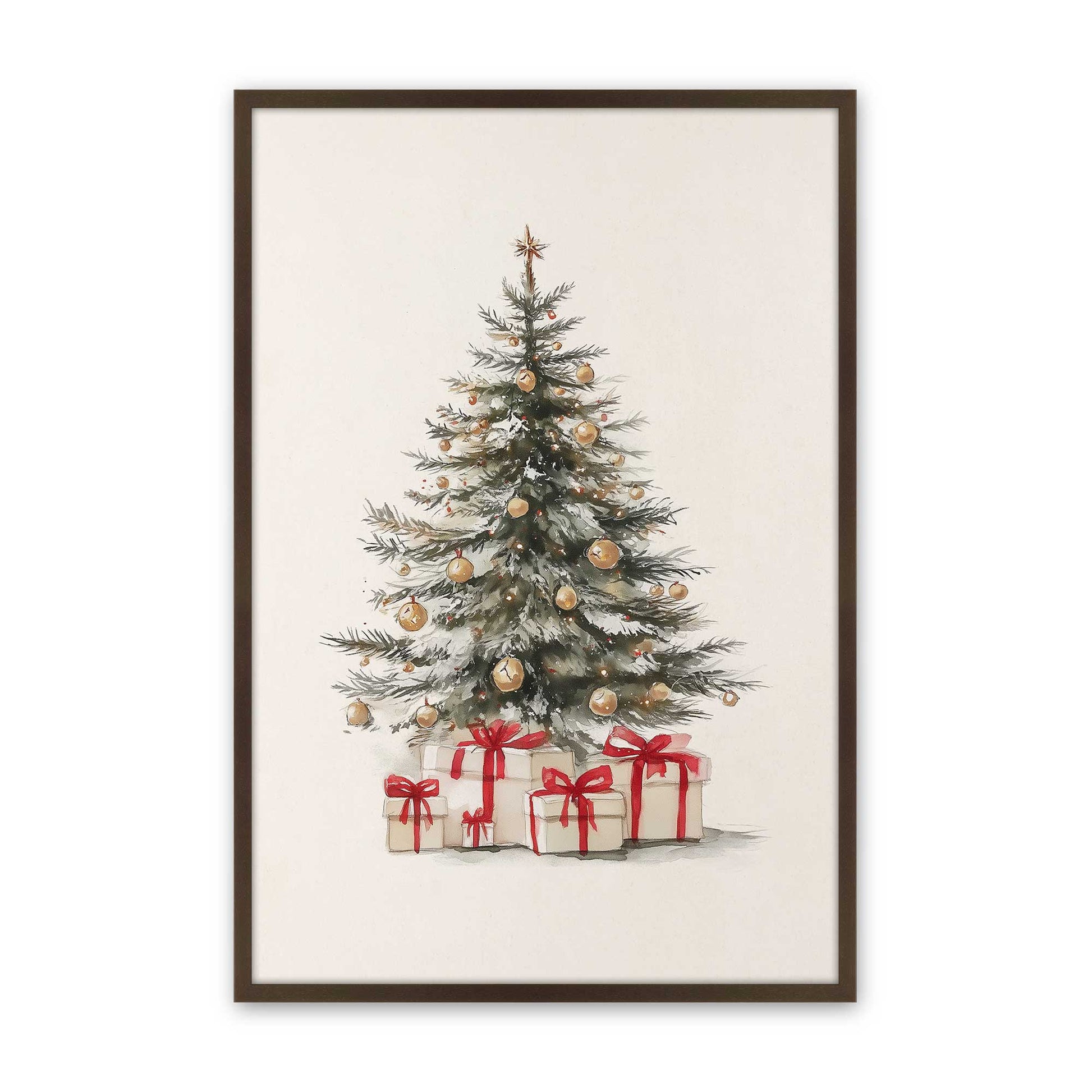 [Color:Brown], Picture of art in a Brown frame