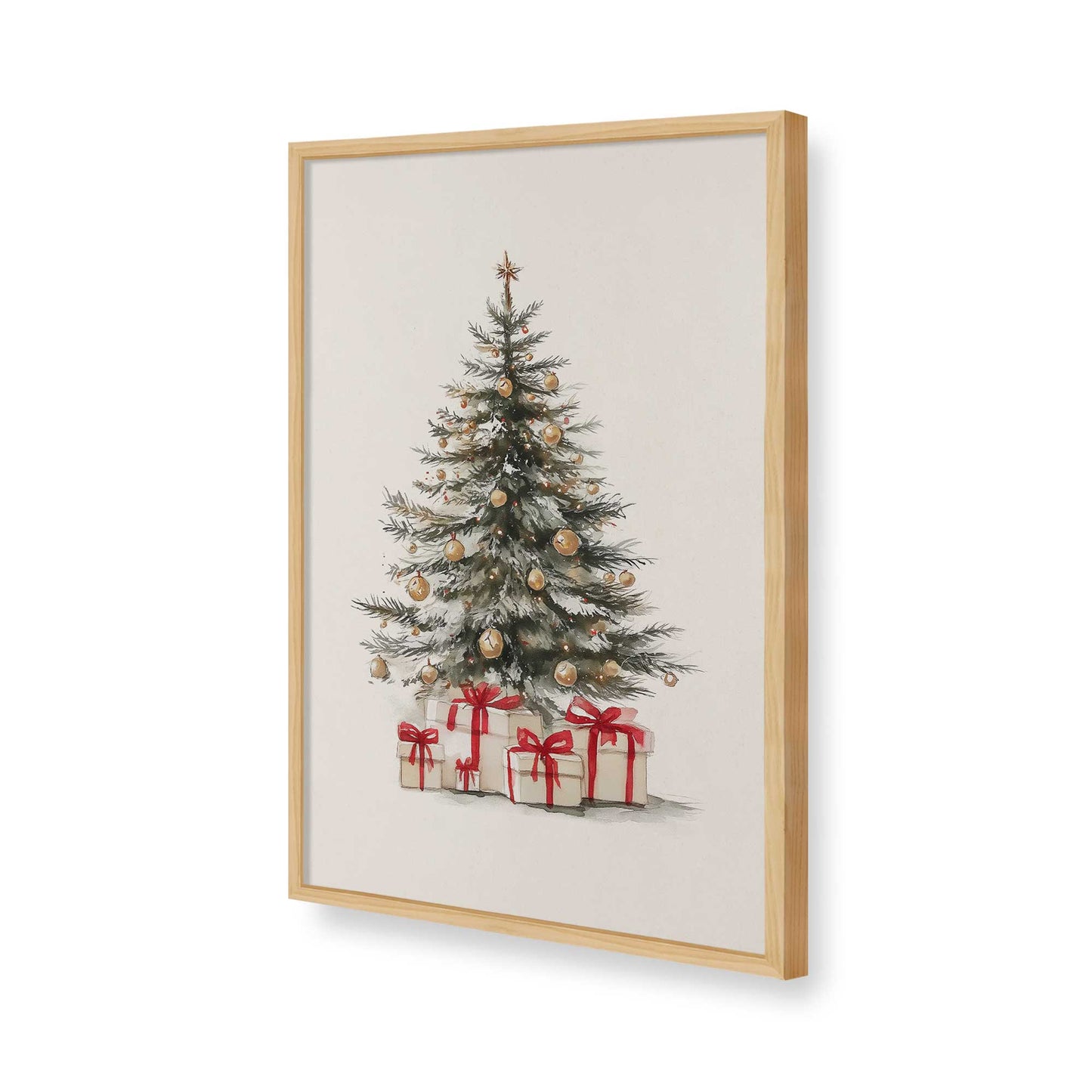 [Color:American Maple], Picture of art in a American Maple frame of the corner