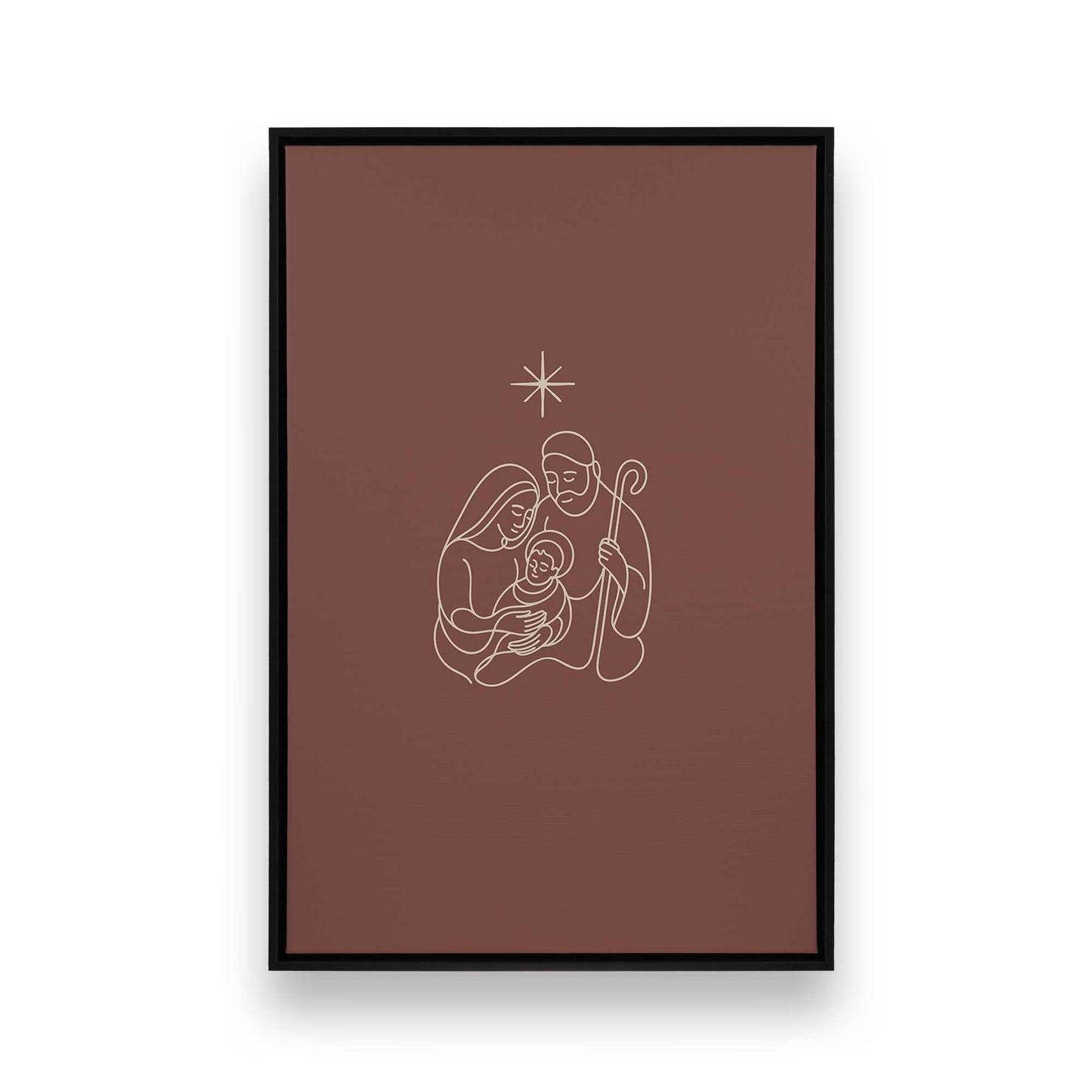 [Color:Satin Black], Picture of art in a Satin Black frame