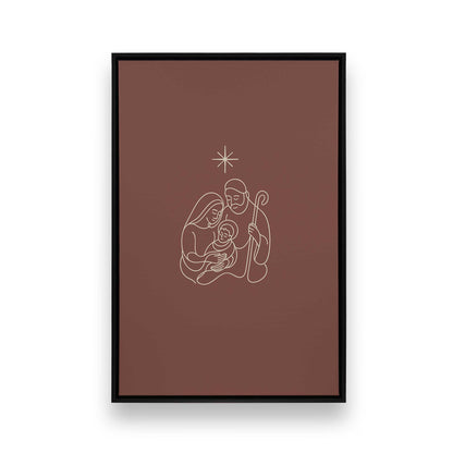 [Color:Satin Black], Picture of art in a Satin Black frame