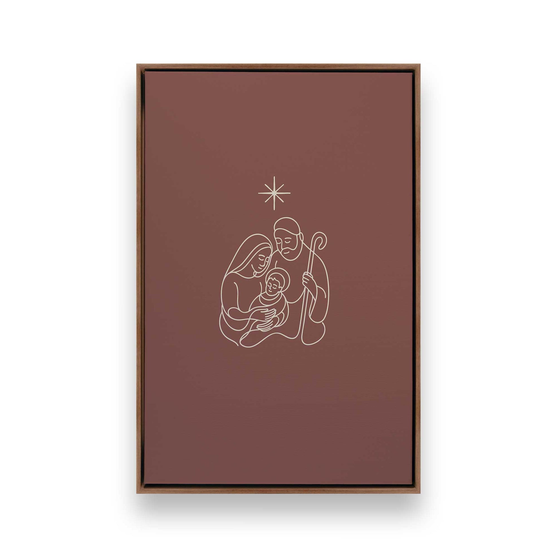 [Color:Walnut], Picture of art in a Walnut frame