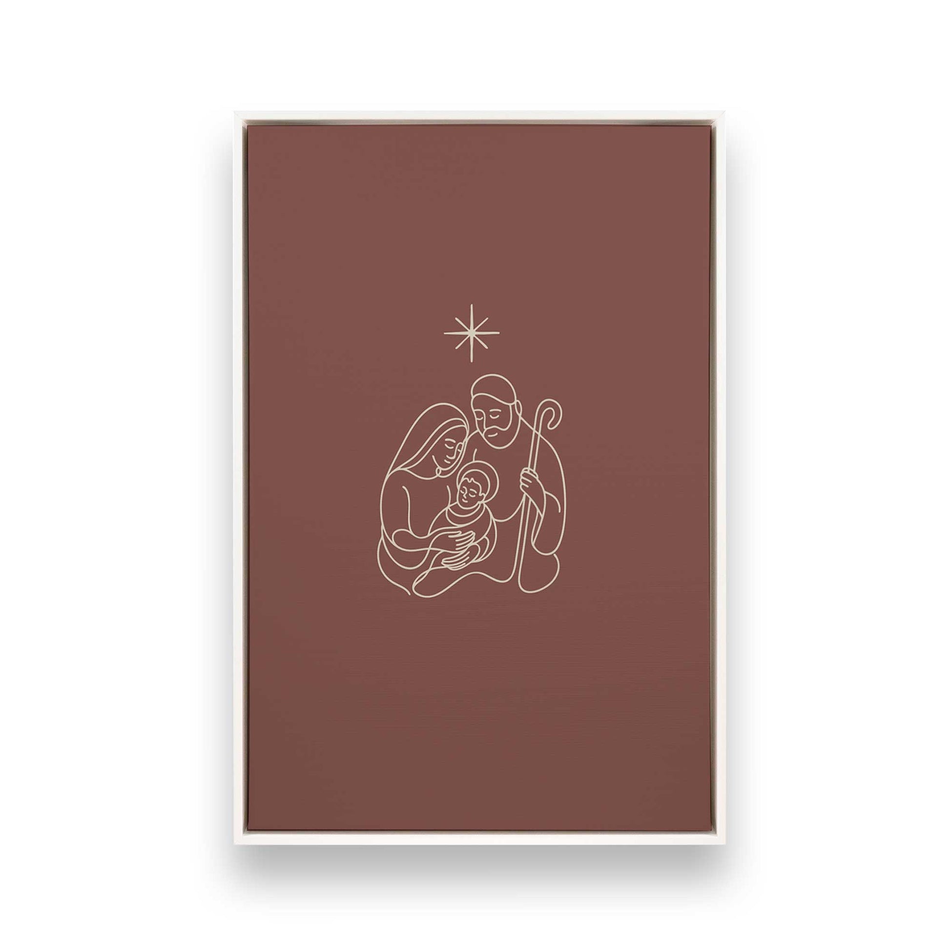 [Color:Opaque White], Picture of art in a White frame