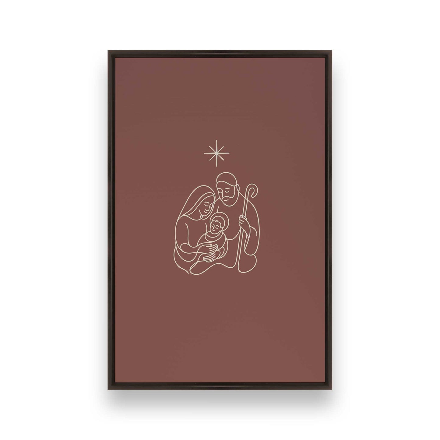 [Color:Espresso], Picture of art in an Espresso frame