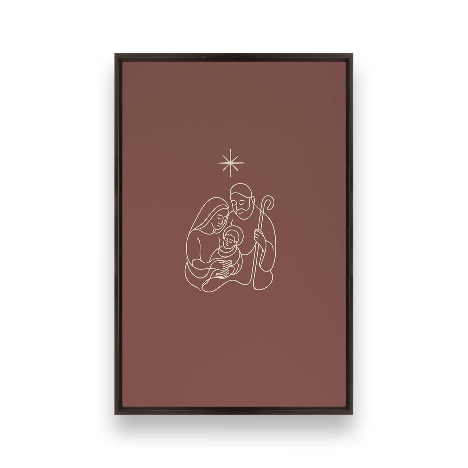 [Color:Espresso], Picture of art in an Espresso frame