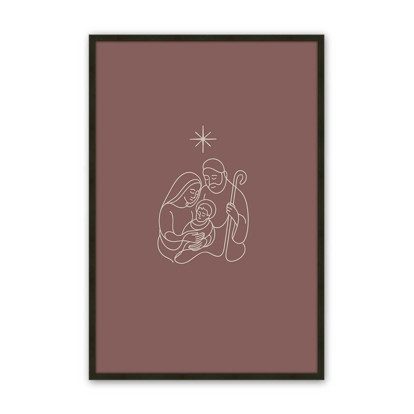 [Color:Satin Black], Picture of art in a Satin Black frame