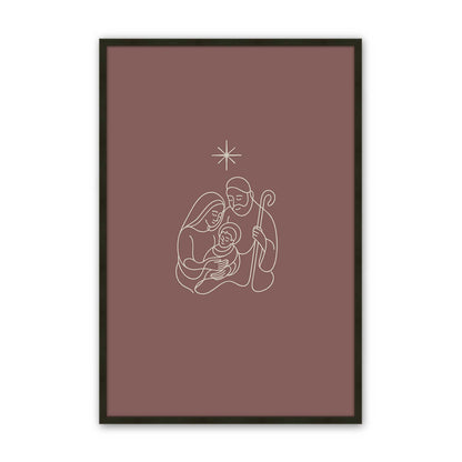 [Color:Satin Black], Picture of art in a Satin Black frame