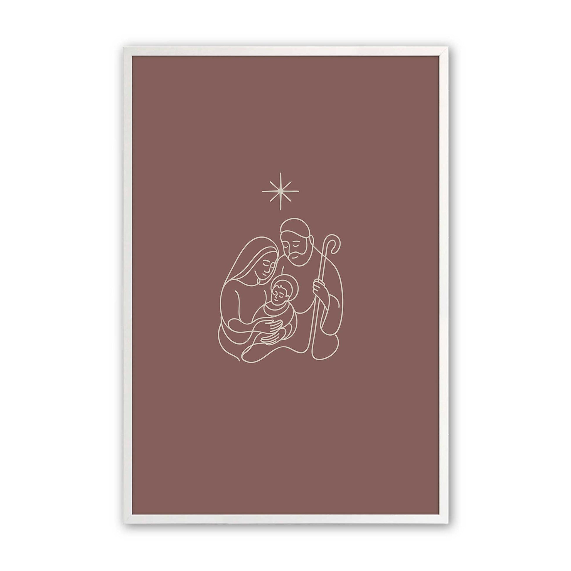 [Color:Opaque White], Picture of art in an Opaque White frame