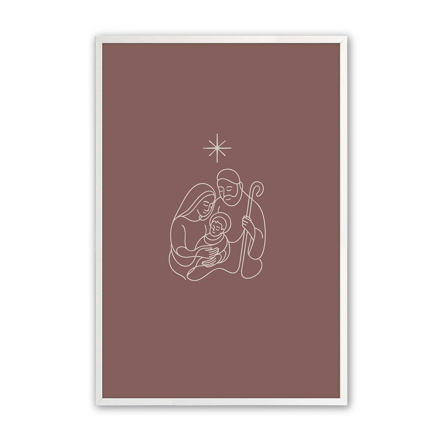 [Color:Opaque White], Picture of art in an Opaque White frame