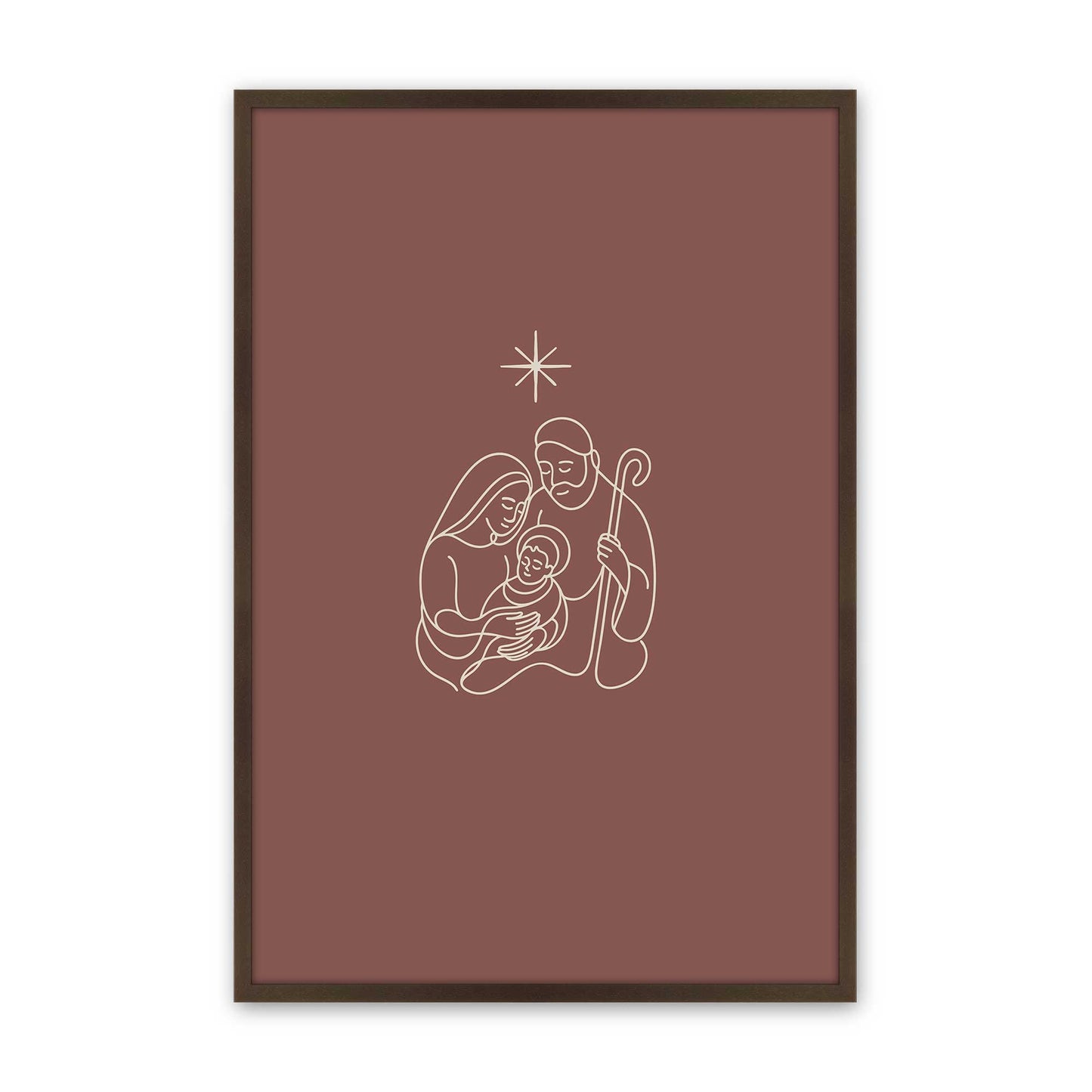 [Color:Belvinder Brown], Picture of art in a Belvinder Brown frame