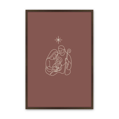 [Color:Brown], Picture of art in a Brown frame