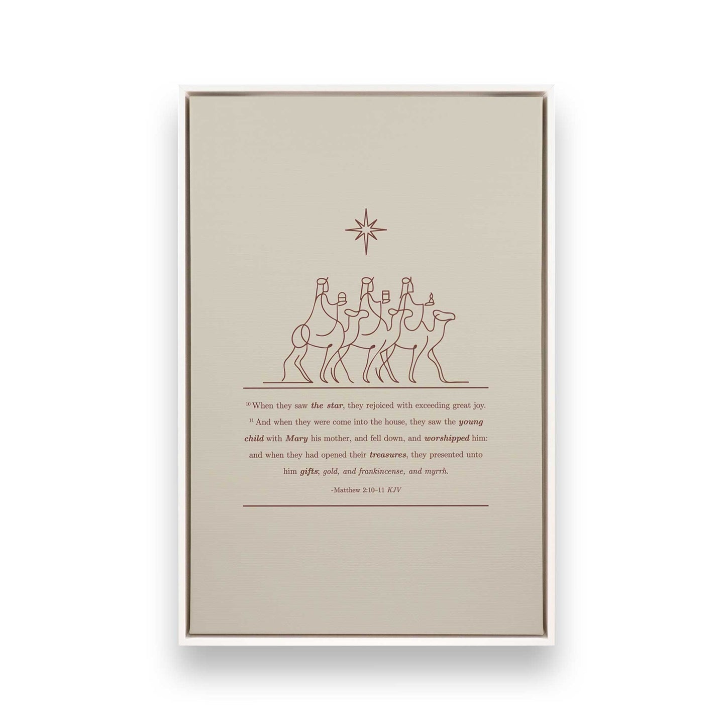 [Color:Opaque White], Picture of art in a White frame