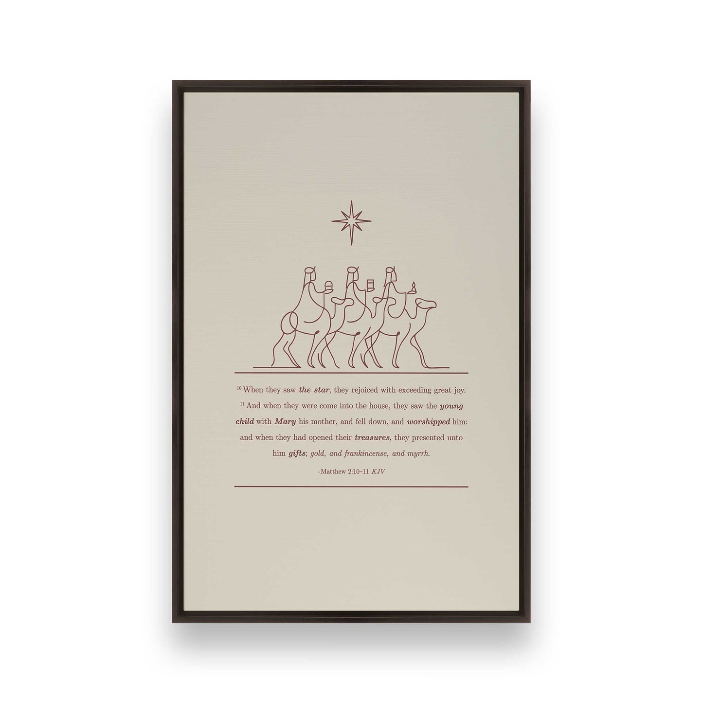 [Color:Espresso], Picture of art in an Espresso frame