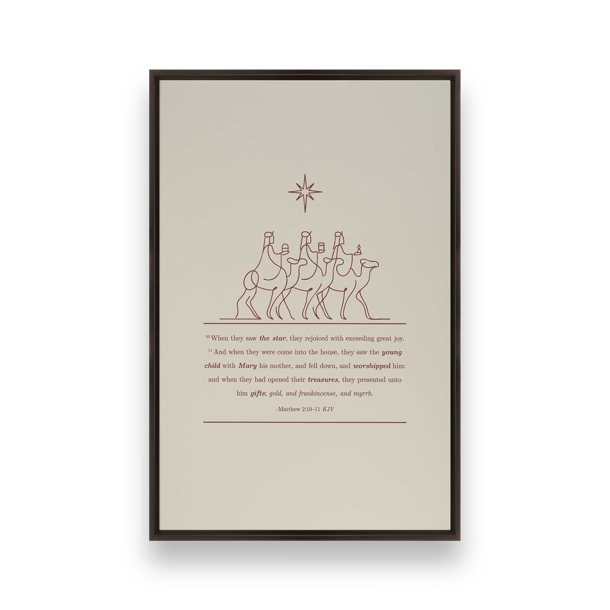 [Color:Espresso], Picture of art in an Espresso frame