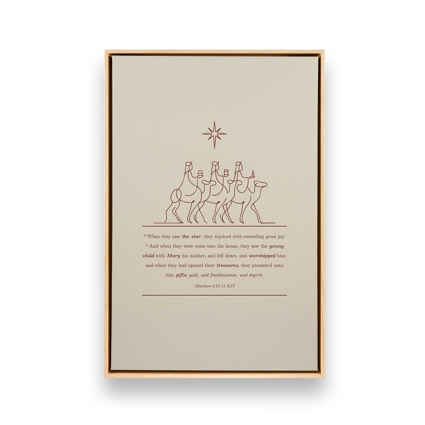 [Color:American Maple], Picture of art in an American Maple frame