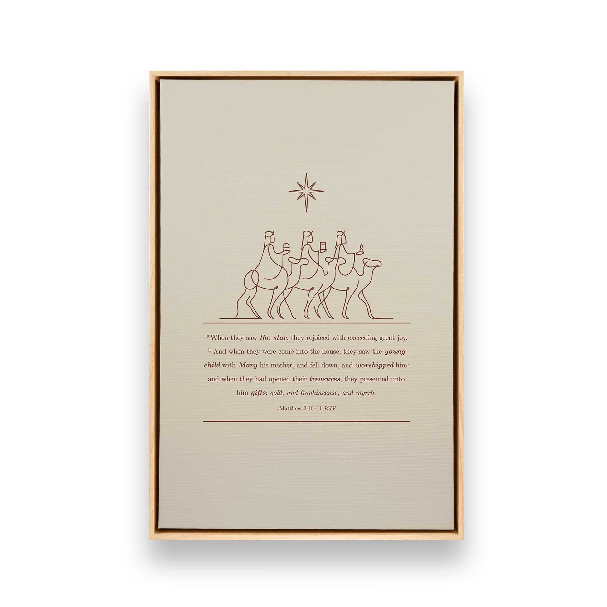 [Color:American Maple], Picture of art in an American Maple frame