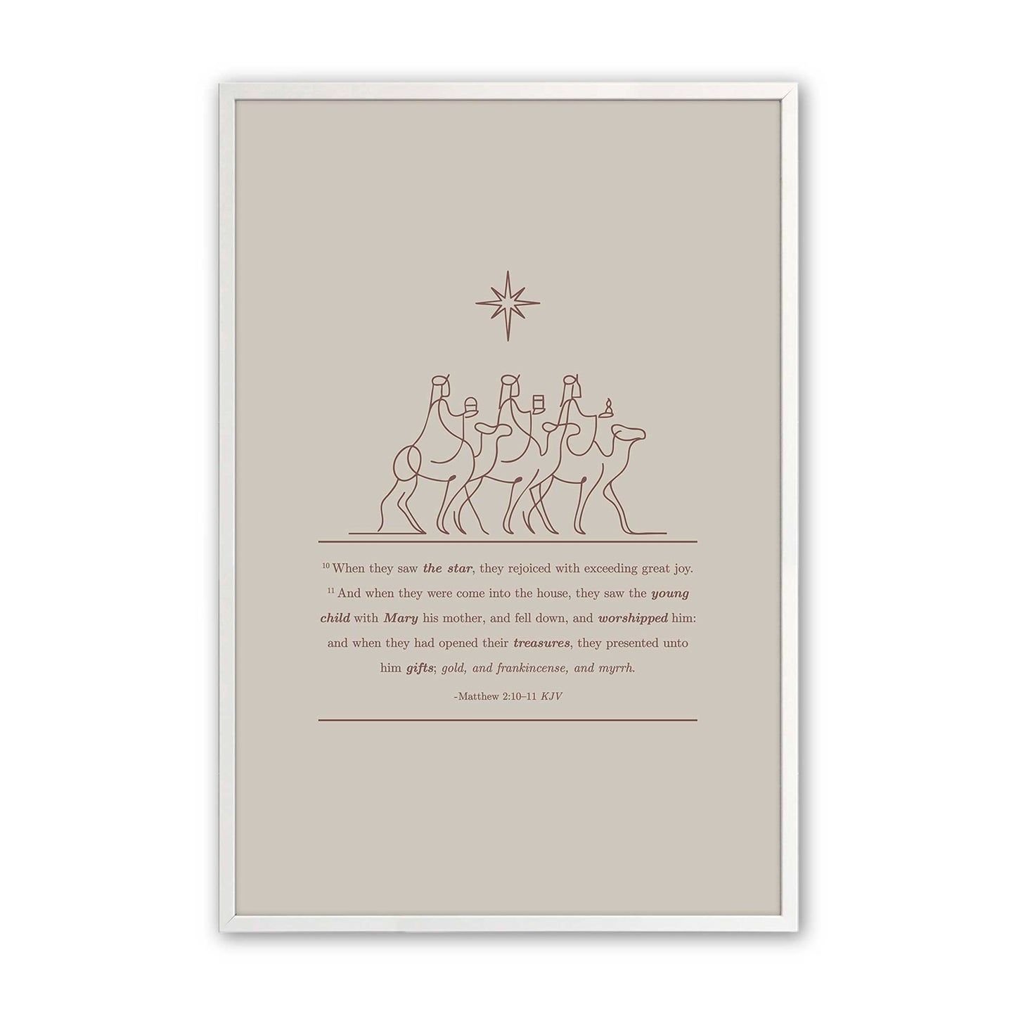 [Color:Opaque White], Picture of art in an Opaque White frame