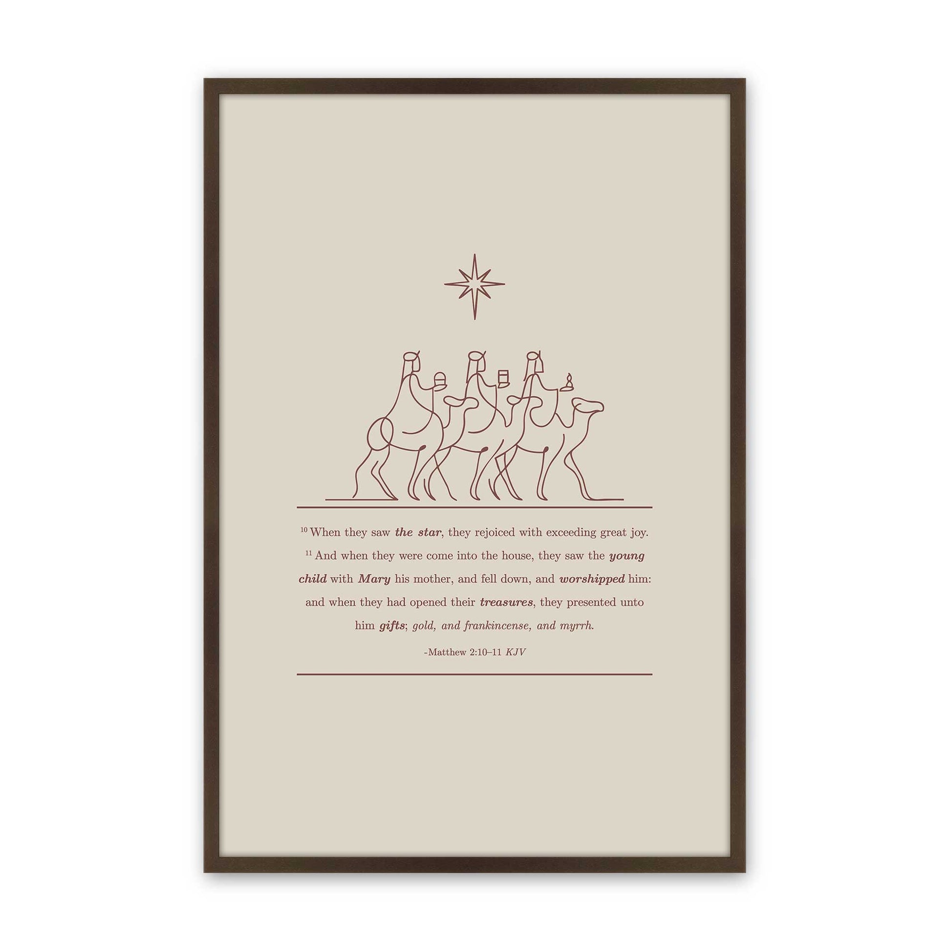 [Color:Belvinder Brown], Picture of art in a Belvinder Brown frame