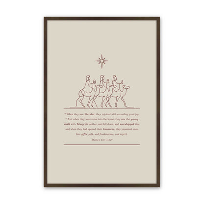 [Color:Belvinder Brown], Picture of art in a Belvinder Brown frame