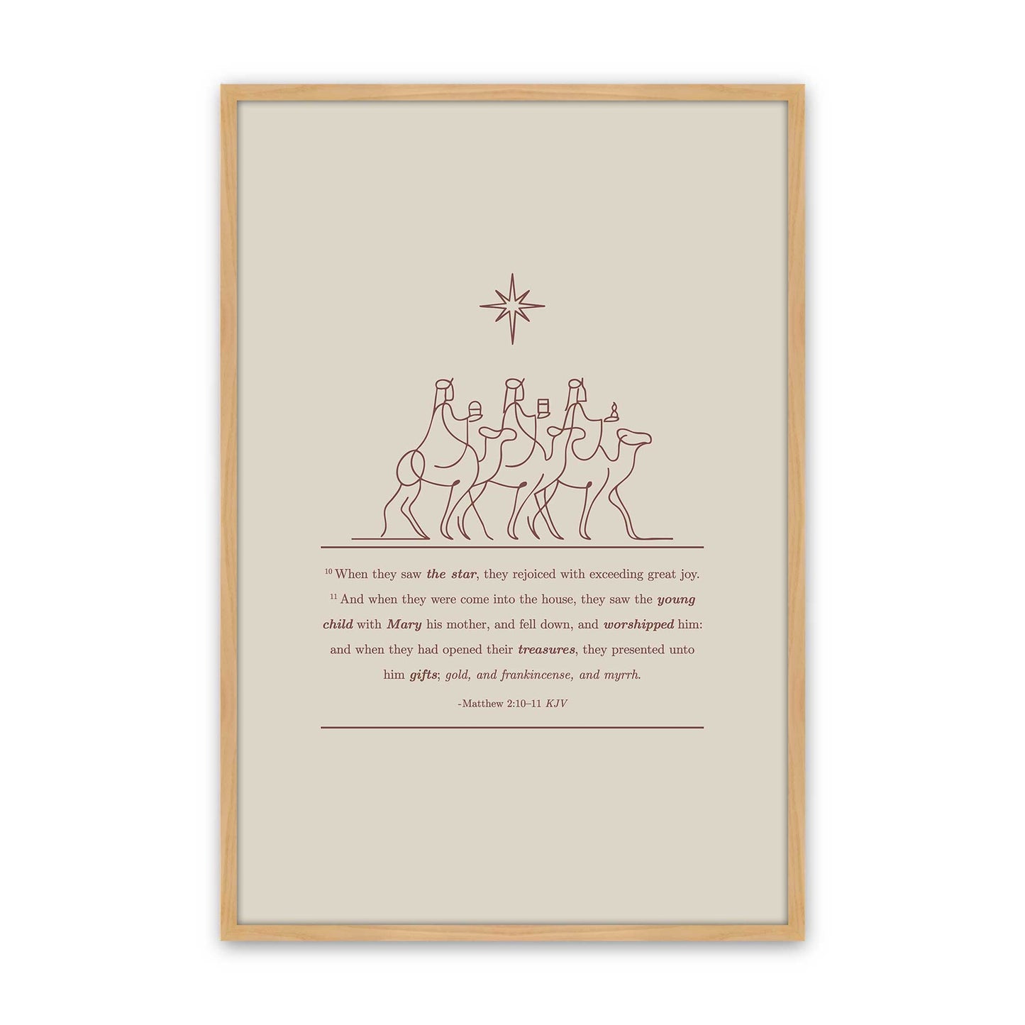 [Color:American Maple], Picture of art in an American Maple frame