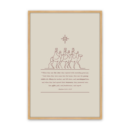 [Color:American Maple], Picture of art in an American Maple frame