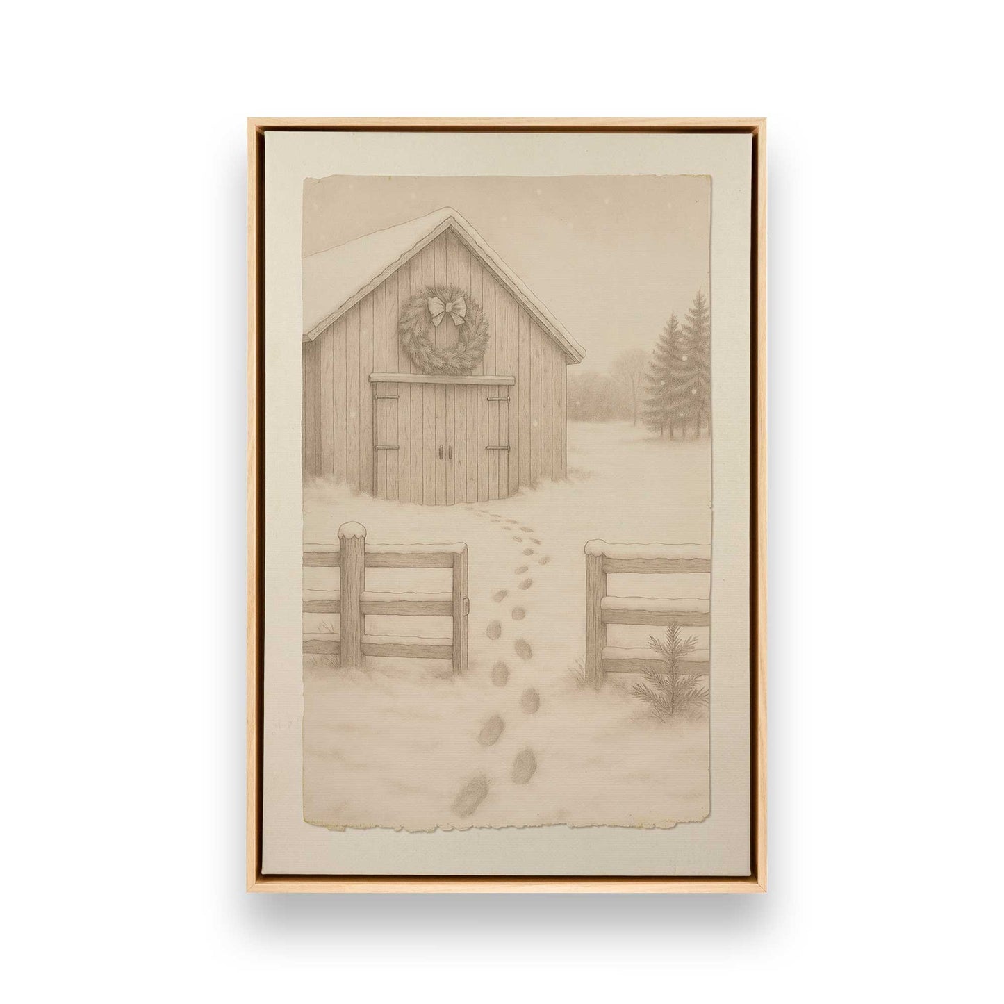 [Color:American Maple], Picture of art in an American Maple frame