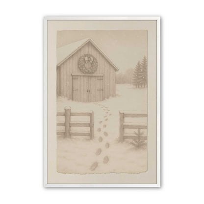 [Color:Opaque White], Picture of art in an Opaque White frame