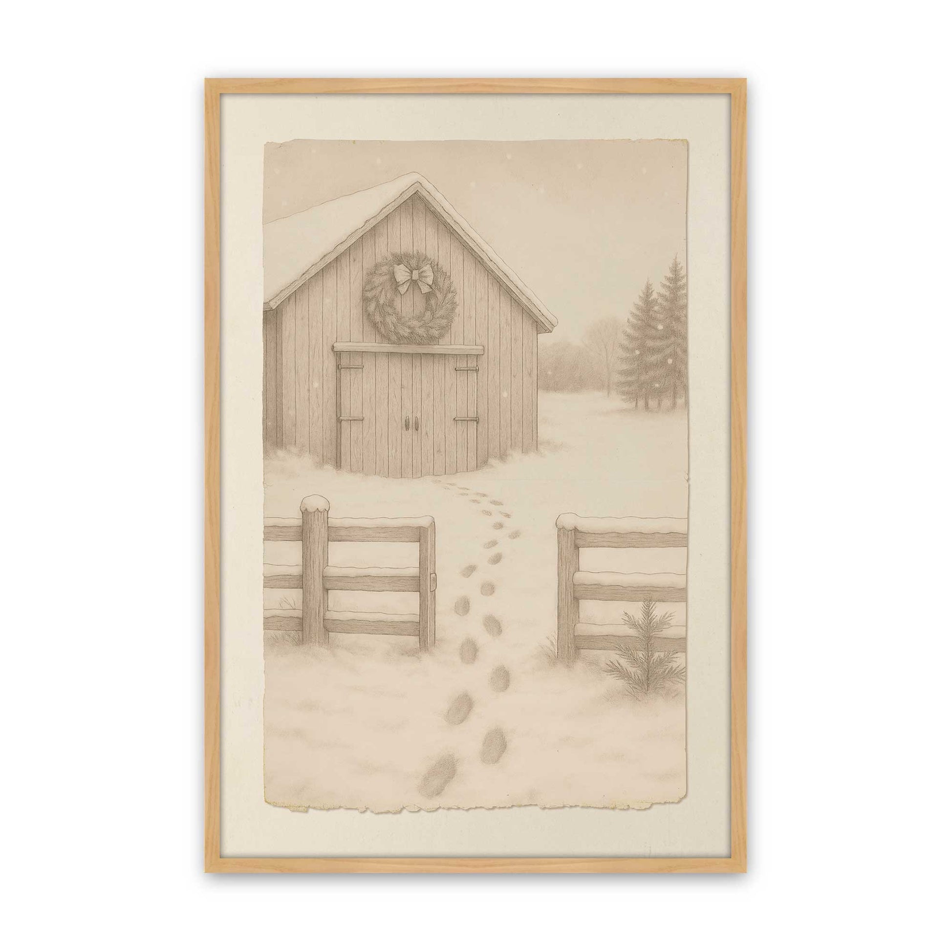 [Color:American Maple], Picture of art in an American Maple frame