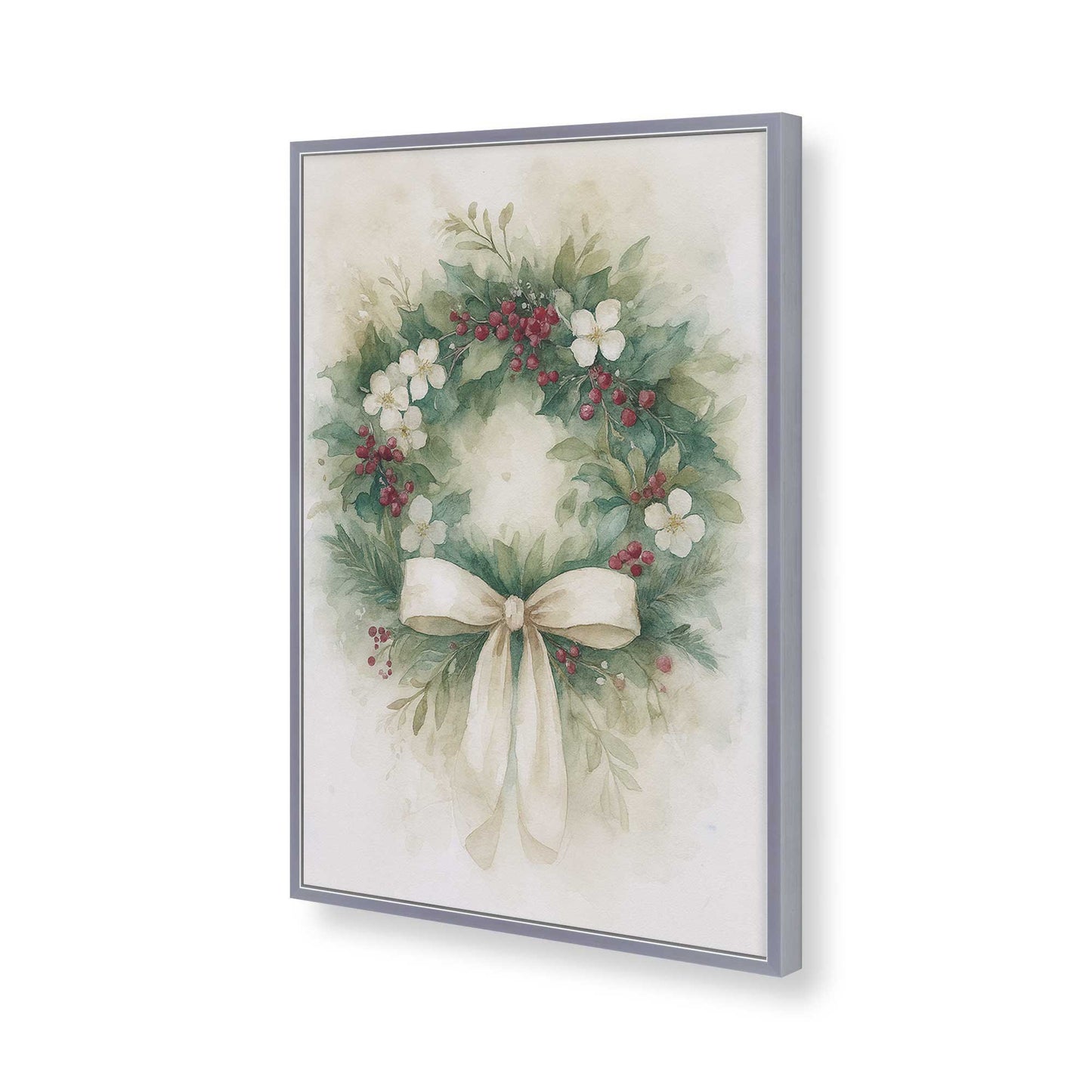 [Color:Polished Chrome], Picture of art in a Polished Chrome frame of the corner