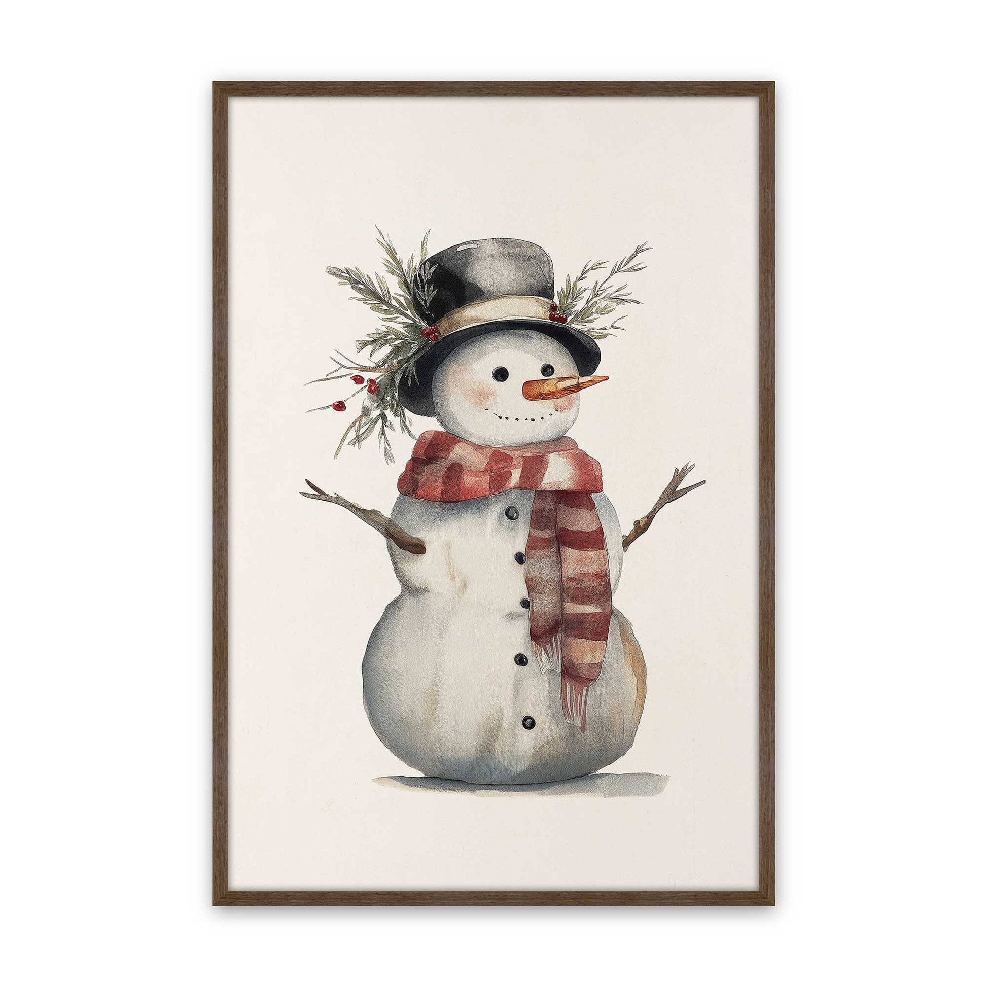 [Color:Walnut], Picture of art in a Walnut frame