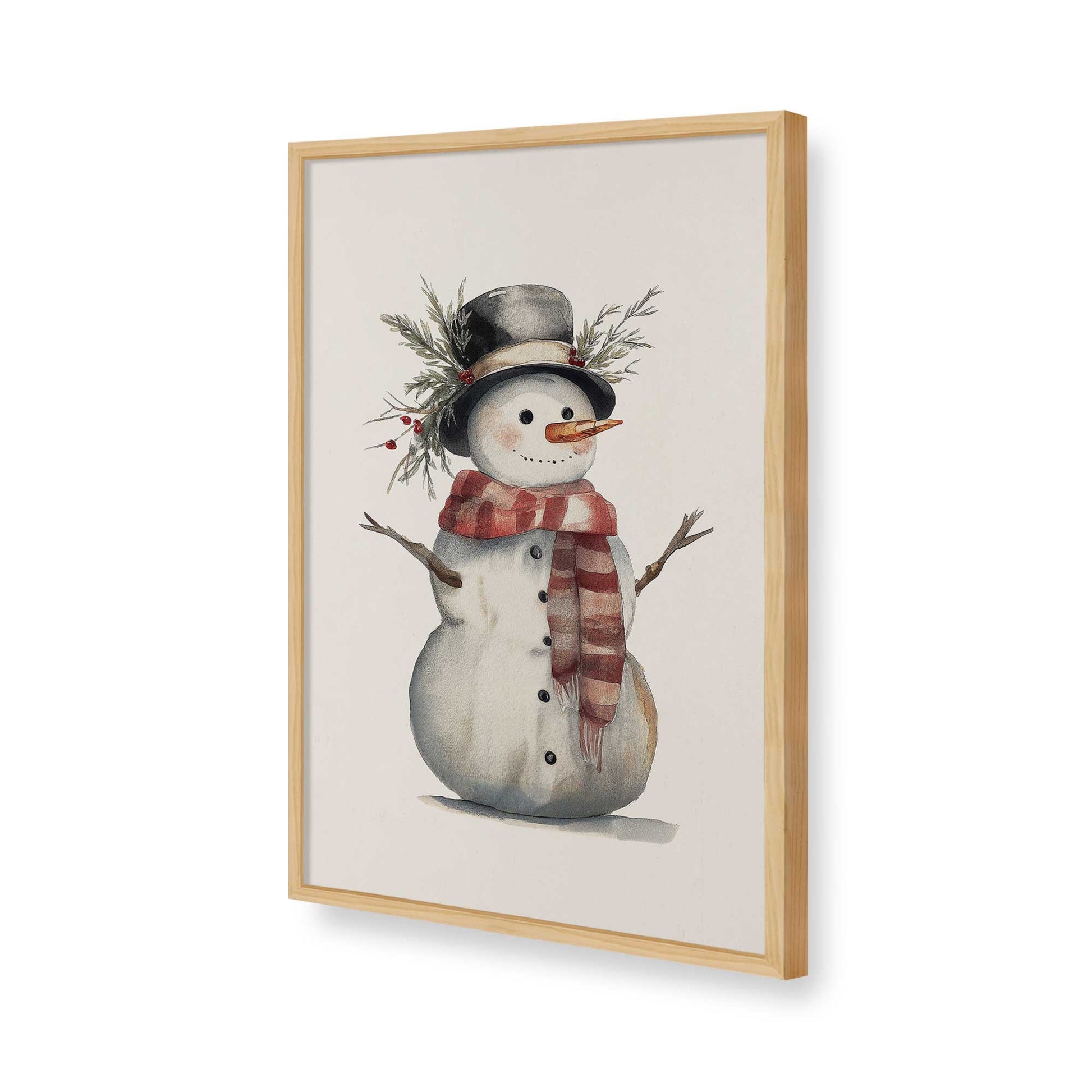 [Color:American Maple], Picture of art in a American Maple frame of the corner